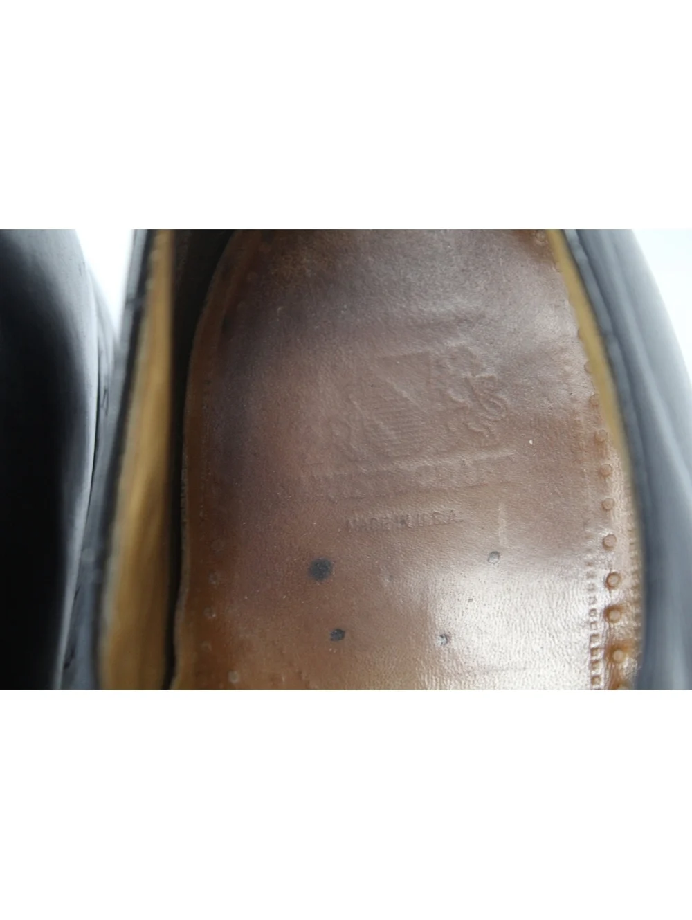 Johnston & Murphy Crown Aristocraft Black Leather Oxford Dress Shoes Mens 11 C/A